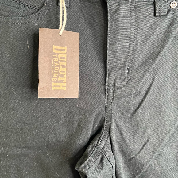 Duluth Curvesetter Waistband Womens Straight Leg Jeans Black Stretch 10 New - Picture 4 of 9